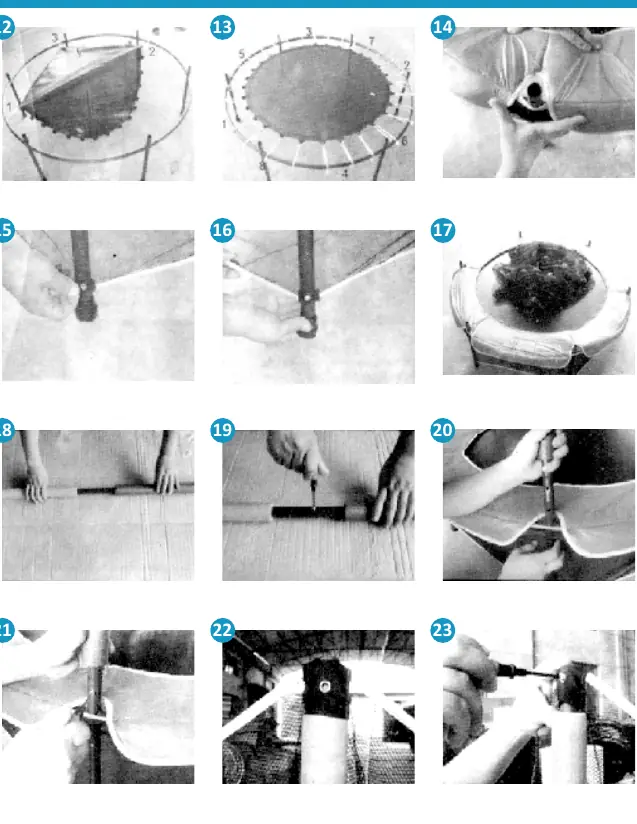 Assembly steps 12-23