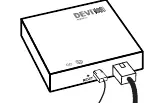 Connecting the gateway to power and Ethernet.