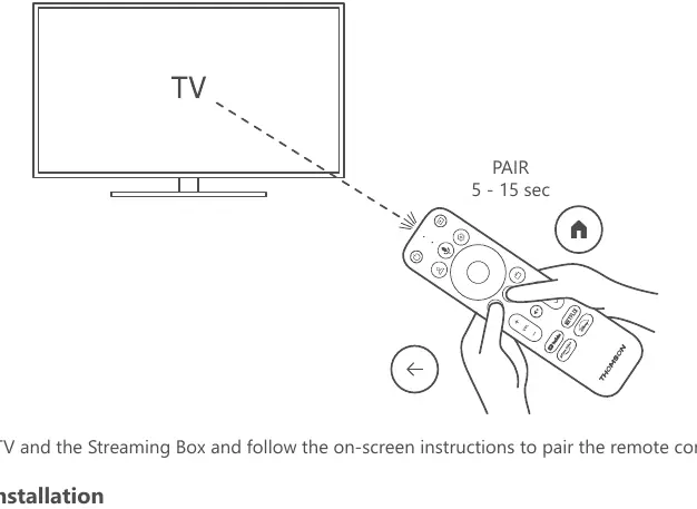 Remote control pairing process