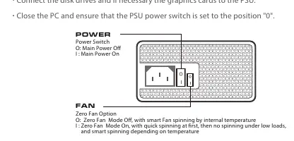 Installation and power connection diagram