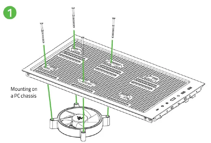 Mounting the fan to a PC chassis