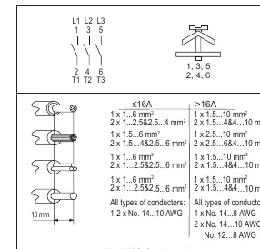 Wiring diagram for 1- or 2-phase applications