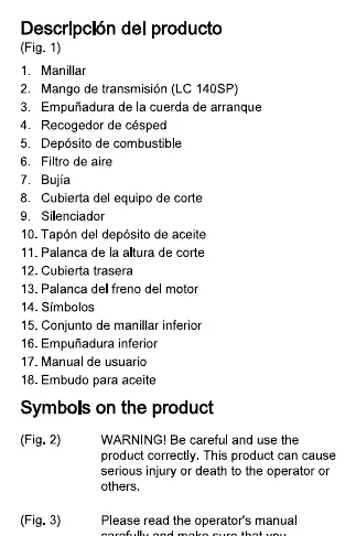 Product components diagram