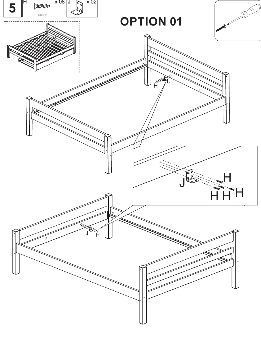 Step 5: Attaching corner brackets
