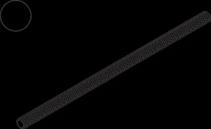 Threaded metal rod component