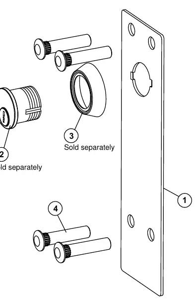 Parts breakdown of the 03WM Trim assembly.