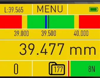 Main screen interface