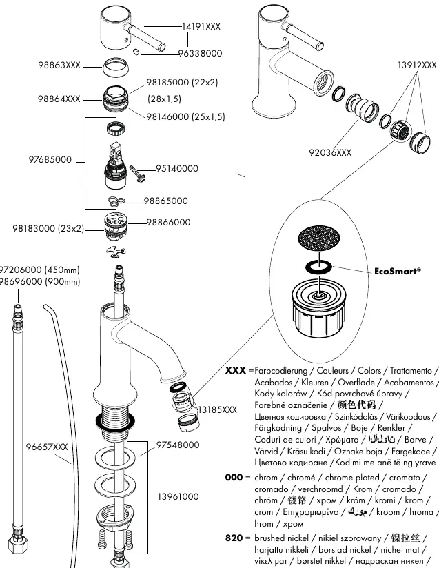 Spare parts diagram