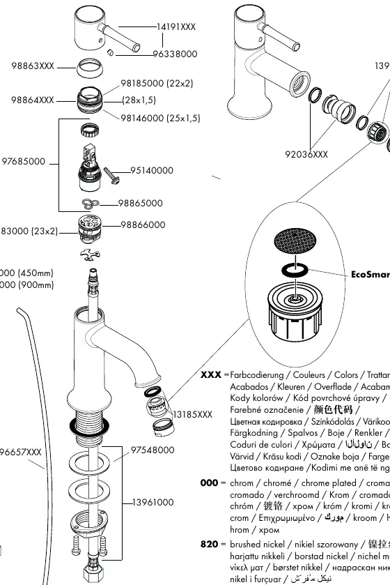 Spare parts diagram