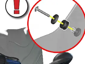 Detail of screw assembly
