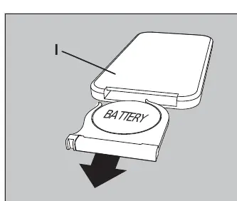 Replacing the remote control battery