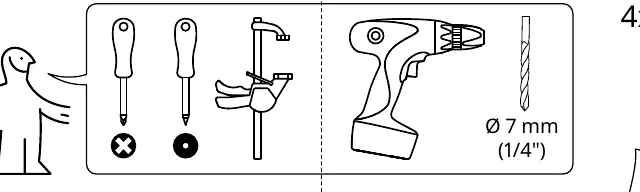 Required tools for installation
