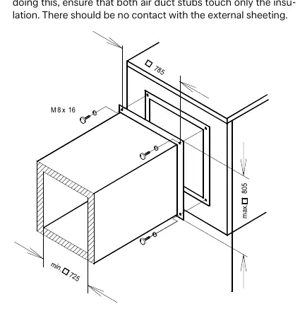Air duct connection