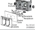 Exploded view of the electrical box assembly