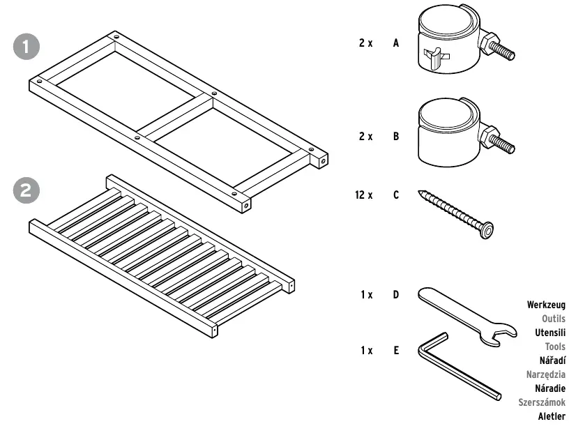 Parts list and components