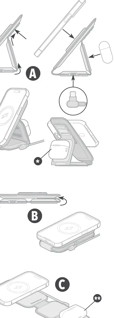 Charging stand configurations