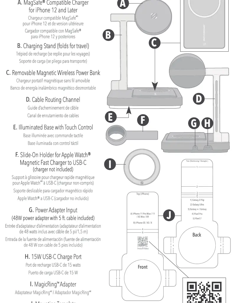 Included elements of the MagicMount Base Pro