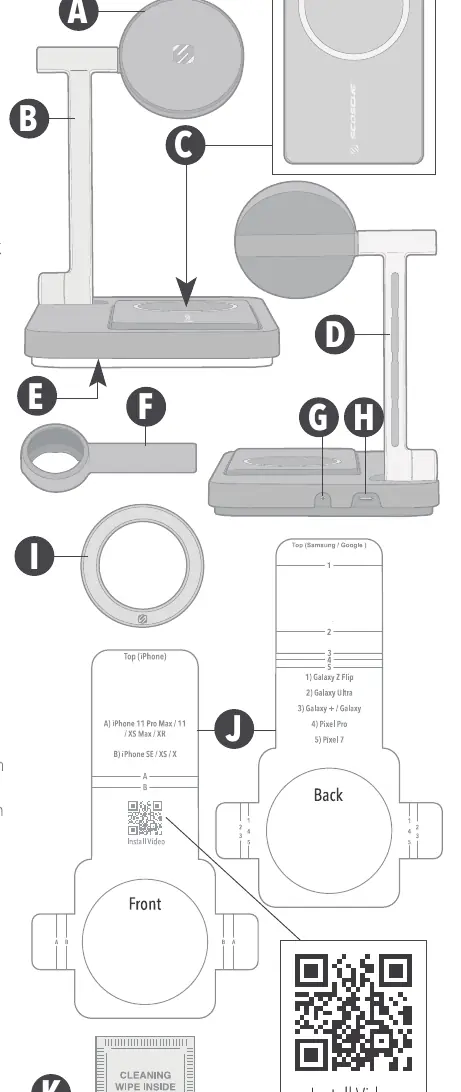 Included components and layout