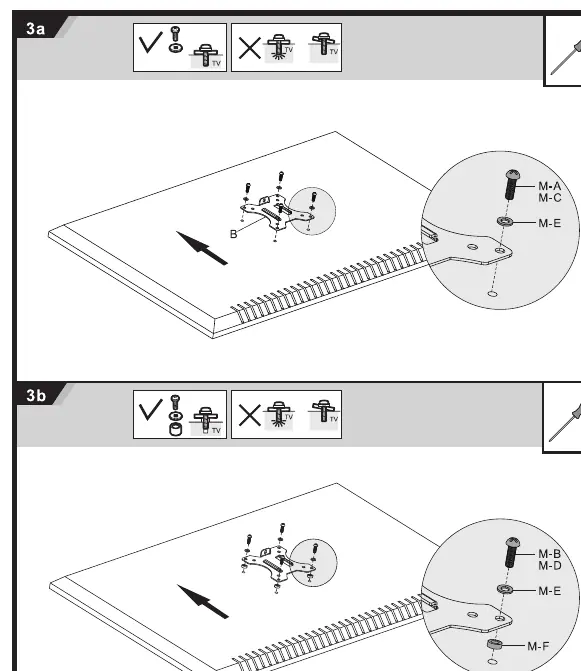 VESA plate attachment