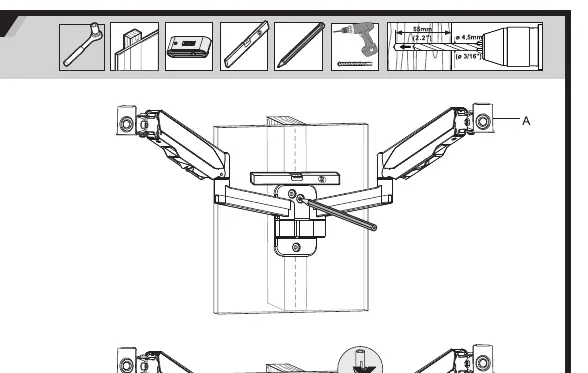 Wood stud installation procedure
