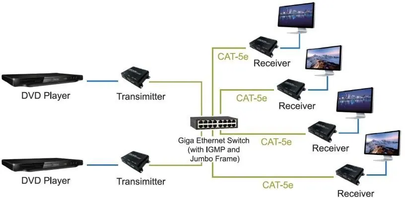 Multicast application pattern