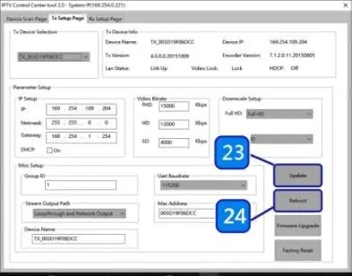 Reboot and update options