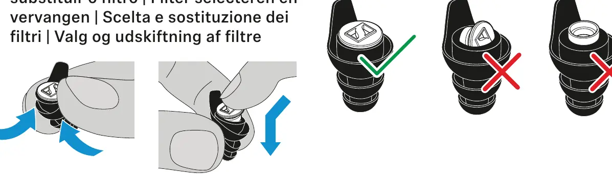 Filter replacement procedure
