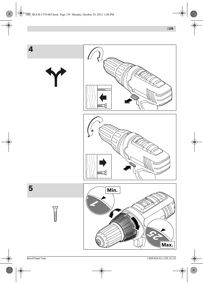 Setting rotation and torque