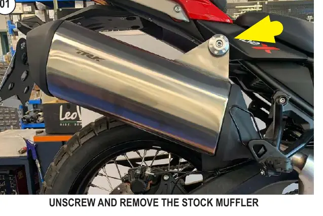 Removing the stock muffler