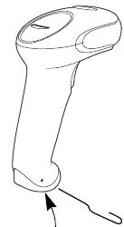 Cable release mechanism on the scanner handle