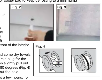 Drainage plugs (Fig. 2, 3, 4)