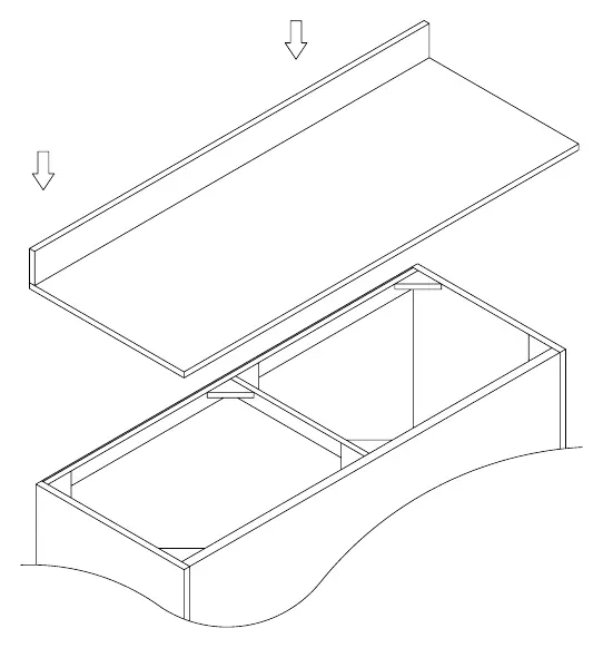 Countertop installation diagram