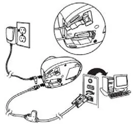 Wiring diagram for power supplies and communication bases