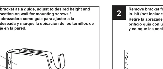 Step 1: Using bracket as a guide
