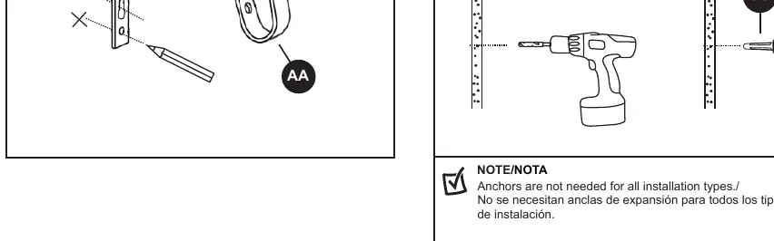 Step 1: Marking the wall for mounting