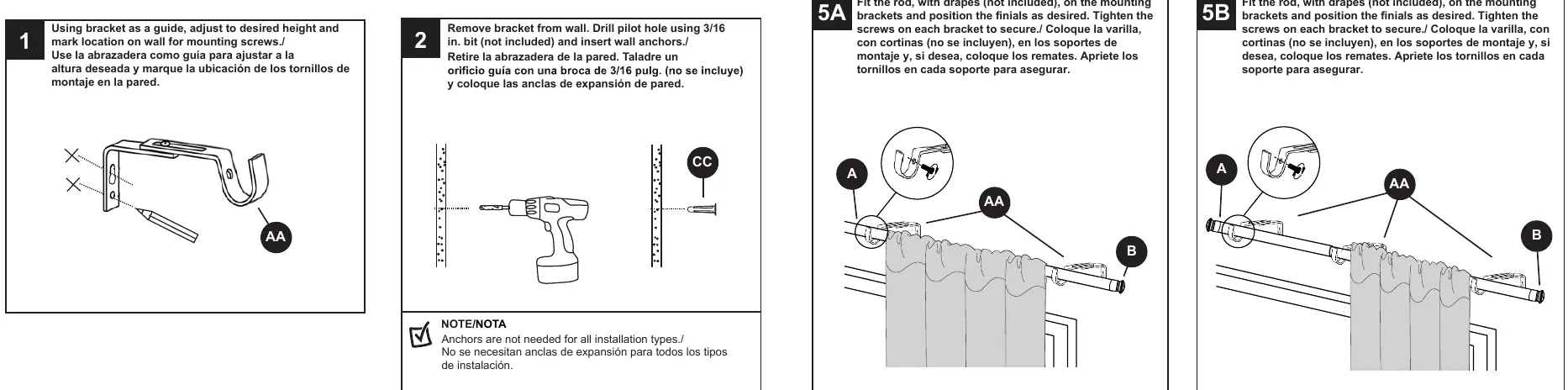 Step 5: Fitting the rod and securing