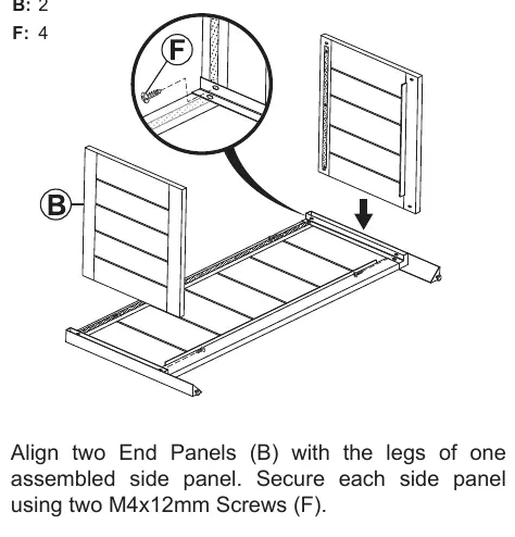 Step 2: Attaching end panels