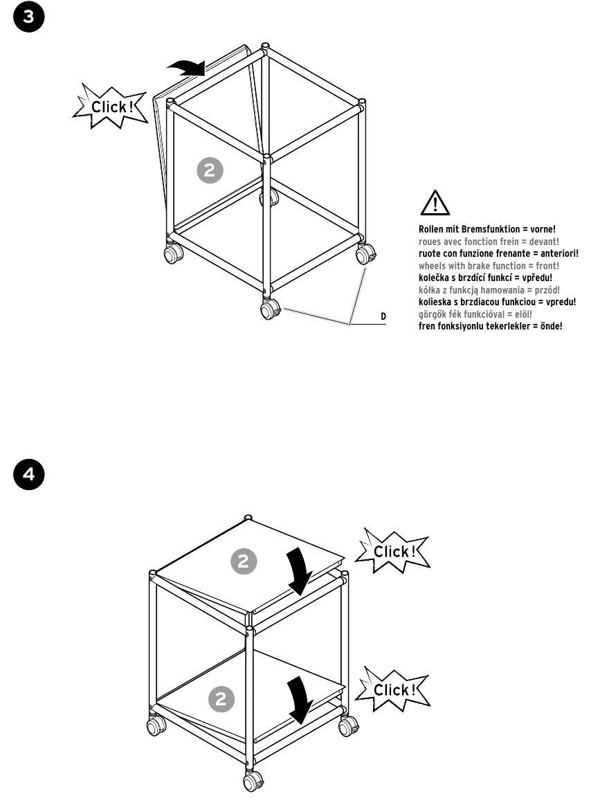 Assembly steps 3 and 4