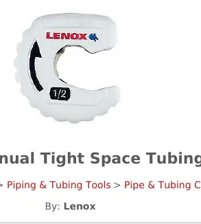 Lenox 14830TS12 Tight Space Tubing Cutter