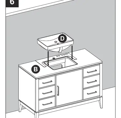 Installing the sink