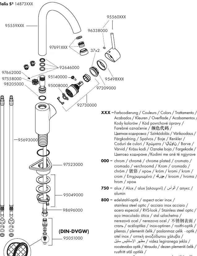 Spare parts list