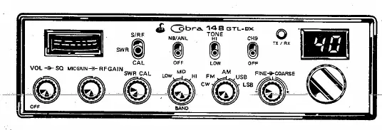 Front panel controls and indicators