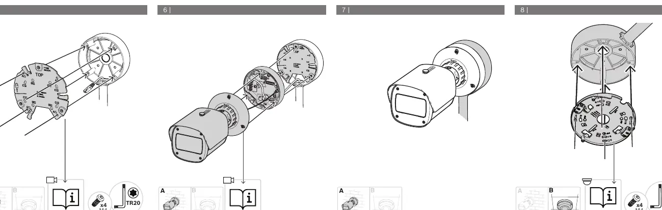 Attaching the camera mounting plate.
