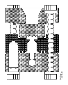 Assembly cross-section of the LLG unit.