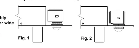Auto Relock Switch adjustment for wide door gaps.