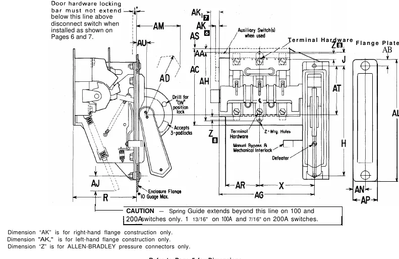 Unfused switch assembly diagram