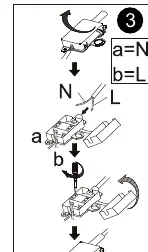 Wiring diagram for the terminal block