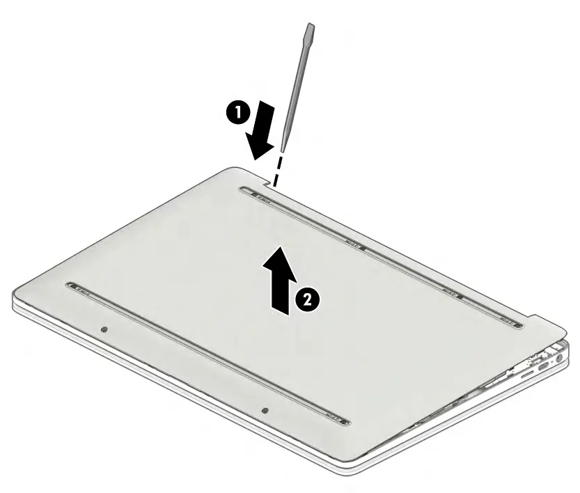 Removing the bottom cover