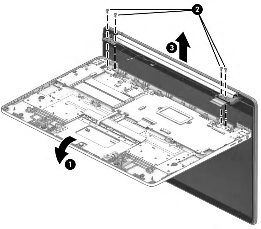 Separating the display assembly