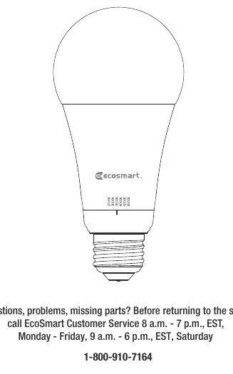 Adjustable White A21 Motion Sensor Bulb